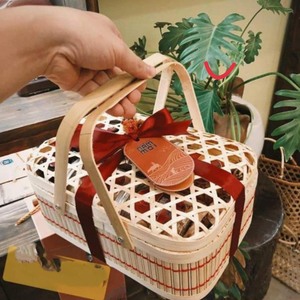 Panier cadeau en bambou naturel fabriqué au Vietnam - Product Image 5