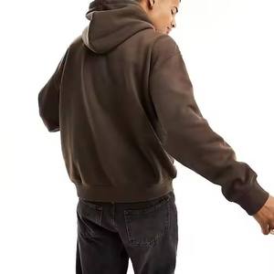 OEM de alta calidad de los hombres suéter sudaderas con capucha y sudaderas Logo impreso 100% algodón liso de gran tamaño sudaderas con capucha para los hombres - Product Image 2