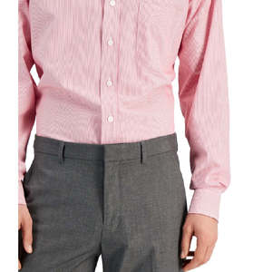 Camicia da Uomo Regular Fit Rossa in Popeline 100% Cotone con Colletto Button-Up Maniche Lunghe Taglia 18.5X36X37 Antipiega Funzione Anti-Piega ODM - Product Image 3