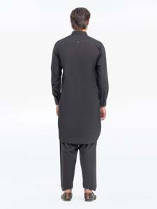 Salwar Kameez pakistaní exclusivo para hombre, traje tradicional musulmán, corte regular, informal, para bodas, Eid y fiestas. - Product Image 5