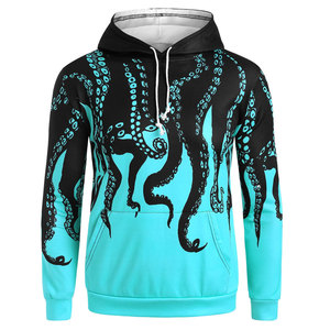 Sudadera con Capucha Sublimada para Hombre, Diseño Personalizado, Ropa Deportiva de Secado Rápido y Transpirable, Tela 100% Poliéster, OEM ODM, Logotipo Personalizado al por Mayor - Product Image 1