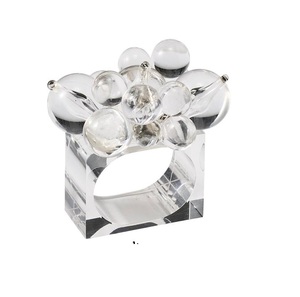 Servilleteros de calidad premium, los servilleteros están pintados a mano y hechos de acrílico fino apto para alimentos para bodas - Product Image 1