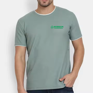 เสื้อยืดคอกลมทรงหลวมสำหรับผู้ชาย ผ้าฝ้าย 100% เป็นมิตรกับสิ่งแวดล้อม ไม่ยับง่าย แฟชั่น ราคาถูก รับสกรีนโลโก้ ขายส่ง แขนสั้น - Product Image 6