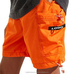 Pantalones cortos Cargo Jogger de nailon personalizados al por mayor hasta la rodilla para hombre ajuste relajado cintura elástica patrón de estilo social de negocios informal - Product Image 4