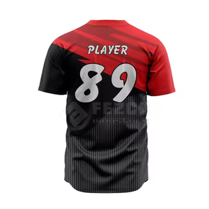 เครื่องแบบเบสบอลสำหรับผู้ชายเครื่องแบบทีมออกแบบโลโก้ - Product Image 4
