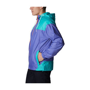 Chándal de nailon cortavientos deportivo para hombre con bloque de color al por mayor, conjuntos cortos de chaqueta con cremallera de 2 piezas, ropa de calle para hombre - Product Image 3