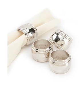 Vente en gros de ronds de serviette en métal argenté et doré pour mariages dîners accessoires de décoration de table en alliage élégants caractéristiques stockées - Product Image 5