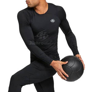 T-shirts de compression personnalisés pour hommes Marque privée tricotée en polyester spandex - Product Image 6