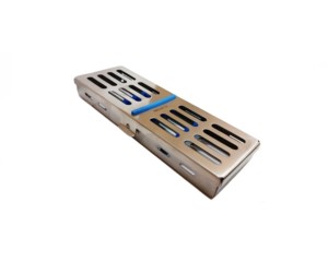 Lot de 5 plateaux de stérilisation pour instruments dentaires, en acier inoxydable durable, autoclavables, pour outils chirurgicaux - Product Image 4