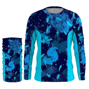 Chemise à manches longues en polyester respirant sur mesure OEM, design personnalisé, sublimation, fermeture éclair, polo UV, jersey à capuche pour la pêche - Product Image 4