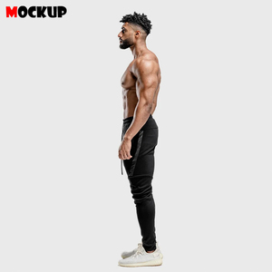 Pantalon de jogging pour homme, personnalisé, mi-long, écologique, respirant, à taille élastique, design tendance, séchage rapide, léger - Product Image 5