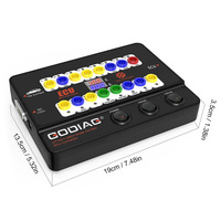 GODIAG GT100+ Nueva Generación de Caja de Conexión OBDII, Conector de Banco de Pruebas de ECU de 24V-12V con Pantalla Electrónica de Corriente y Protocolo CANBUS
