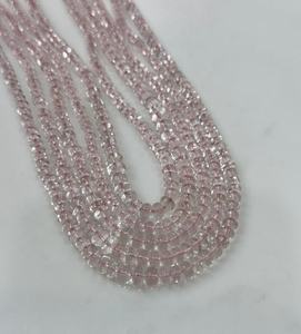 Cuentas de morganita Rosa natural de la mejor calidad, cuentas de piedras preciosas de morganita Lisa Rondel lisas de morganita sueltas - Product Image 5