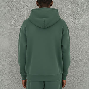 เสื้อสเวตเชิ้ตมีฮู้ดแบบมีซิปสำหรับผู้ชายเสื้อสเวตเชิ้ตลำลองสีพื้นระบายอากาศได้ดี - Product Image 5