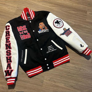 Veste universitaire élégante à manches longues de couleur unie pour hommes, vêtements d'extérieur décontractés de conception de poche avant d'hiver, coupe-vent et respirant - Product Image 1