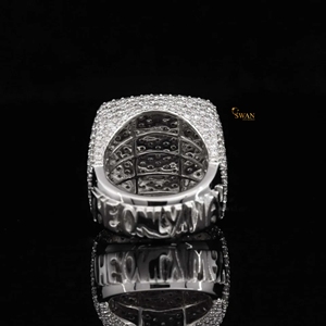 แหวนปาร์ตี้สไตล์ฮิปฮอปออกทำจากเพชรแข็ง10K ที่ผ่านการรับรองจากแล็ป - Product Image 2