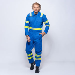 Combinaison de travail ignifuge, réfléchissante, respirante, en coton, pour électricien, combinaison de sécurité pour hommes par HI 2026 - Product Image 1