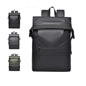 Tough Slhs Unisex Nylon Backpack 20-37L Waterproof Zipper Closure Laptop <b>Bag</b> Minimalist Softback Design - Product Image 5