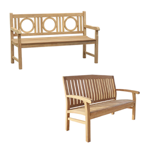 Banc de jardin en teck naturel Banc de patio pour l'intérieur et l'extérieur Mobilier commercial de haute qualité fabriqué en Indonésie - Product Image 4