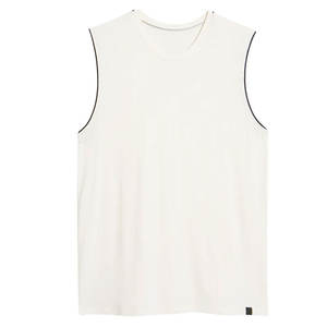 Camisetas sin mangas con tirantes para correr musculoso gimnasio para hombre de algodón informal transpirable de punto con logotipo personalizado para culturismo Fitness - Product Image 1