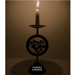 Nouveau Bougeoir Décoratif en Fer Noir 2026 avec Motifs Gravés au Laser et Aspect Délicat pour une Lumière Douce et Élégante dans les Espaces Classiques - Product Image 5