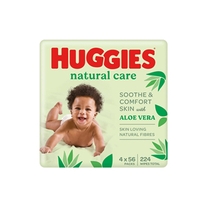 Las toallitas Huggies Natural Care no tienen fragancia ni alcohol, son ideales para pieles sensibles o propensas a eczemas. - Product Image 4