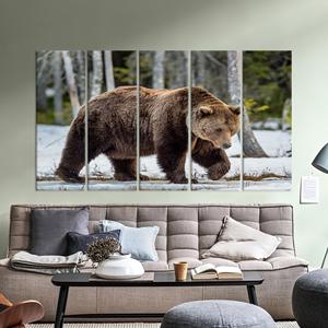 Elegante cuadro impreso en lienzo: decoración minimalista para la sala de estar masculina, JUEGO DE 5 LIEÑOS - Product Image 1