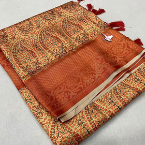 Saree de seda paithani suave y puro con paithani pallu tejido rico junto con hermosos patrones de diseño tradicional 3D - Product Image 2