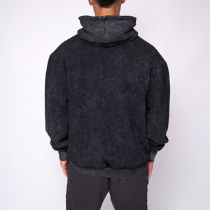 Vente en gros de pulls à capuche délavés à l'acide de haute qualité de différentes couleurs 100% coton Streetwear en coton surdimensionné et lourd pour hommes - Product Image 2