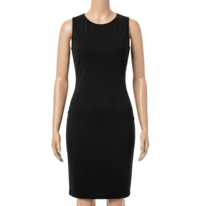 Vestido Casual sin Mangas con Cintura Ajustada, Poliéster, Corte Entallado, Ropa de Verano, Moda Diaria, Estilo Chic y Elegante, Ropa de Mujer a la Moda - Product Image 3