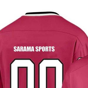 Equipo deportivo blanco de la mejor calidad Logotipo personalizado Sublimación Impreso/Bordado American Ice Hockey Jersey 100% Poliéster - Product Image 4