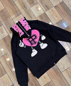 Veste à capuche unisexe personnalisée avec fermeture éclair complète sweats en éponge française de lavage sweats à capuche vintage avec fermeture éclair complète vierge avec lavage à l'acide - Product Image 4