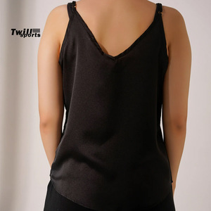 Camisolas de entrenamiento con cuello en V para mujer, a la moda, personalizadas, de punto grueso sin costuras, con patrón sólido, al por mayor, 100% bambú, ¡oferta caliente! - Product Image 4
