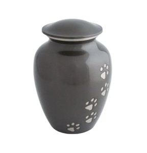 โกศสัตว์เลี้ยงทองเหลือง โกศเพลิงศพ โกศโลหะมีลายอุ้งเท้า - Product Image 2