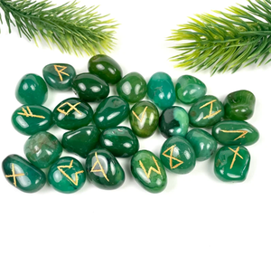 หินมีค่ากึ่งมีค่าชุดหินโมราสีเขียวหินเรกิคริสตัลบำบัด - Product Image 4