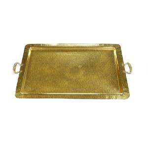 Bandeja rectangular de tamaño personalizado para servir, diseño de martillo de Latón chapado en cobre para el hogar, hoteles, desayuno, café, comida, servicio decorativo - Product Image 5