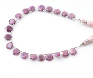 Cuentas de rubí facetadas de color rojo oscuro, 4mm, 6mm, 8mm, hebras de piedra sueltas, joyería DIY con patrones de piedras preciosas Rondelle ovaladas de Color rosa - Product Image 4