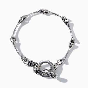 สร้อยข้อมือแฟชั่น-เจลิยา โบนส์ สกัลสร้อยข้อมือเงินสเตอร์ลิง 170 มม. - Product Image 1
