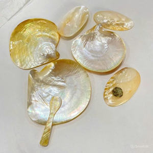 Plato decorativo de nácar hecho a mano, plato de concha marina Natural, bandeja de joyería de lujo, regalo ecológico para decoración del hogar - Product Image 3