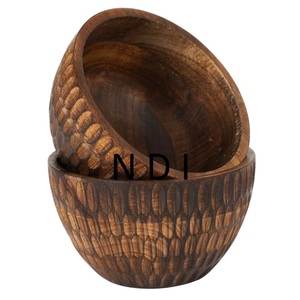 Cuenco para servir de almacenamiento de ensaladas de frutas de madera más grande, vajilla para el hogar y el Hotel, decoración, cuenco de madera para mezclar verduras - Product Image 1
