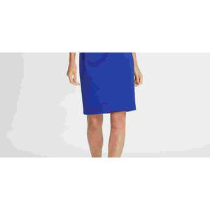 Abito tubino DKNY da donna in ponte con arricciatura laterale, blu, taglia 10 - Product Image 3