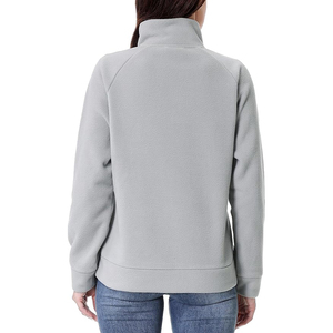 Vente en gros de pull à fermeture éclair pour femmes respirant décontracté à manches longues col montant demi-fermeture éclair sweat 2025 hauts de chemise à la mode - Product Image 4