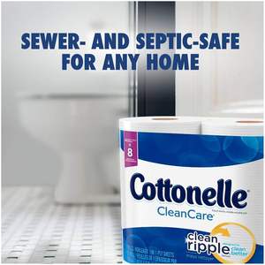 Papier toilette Cottonelle Clean Care double rouleau, 12 rouleaux, 190 feuilles - Product Image 2