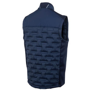 Chaleco acolchado para hombre cálido cuello en V ropa exterior Formal Otoño Invierno de talla grande cierre de cremallera personalizable OEM - Product Image 4