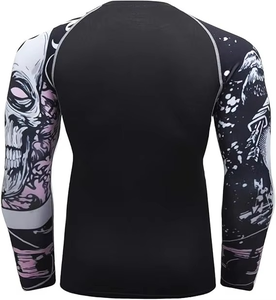 Rashguard de MMA Transpirable de Buena Calidad y el Mejor Material para Hombre, de Secado Rápido, Manga Larga, Color Sólido, Talla Grande - Product Image 2