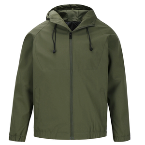OEM Custom Logo Design Vintage <b>Men's</b> Regular Fit Winter <b>Jacket</b> Solid Black Full Sleeve with Zipper <b>Fly</b> & Hood Canvas Fabric BD - Product Image 5