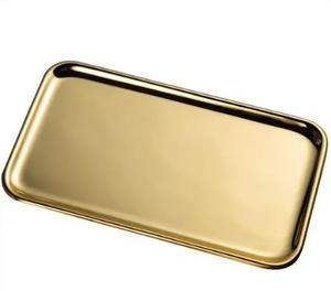 Bandeja de servicio de cobre de forma cuadrada, diseño elegante, bandeja de servicio de comida de lujo de alta venta, bandeja de servicio de cobre hecha a mano al por mayor - Product Image 3