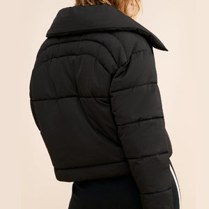 High Quality Women's <b>Winter</b> Puffer Jacket Zipper Closure Loose Fit Customizable Breathable Cotton Windproof Quick Dry 2026 - Product Image 2