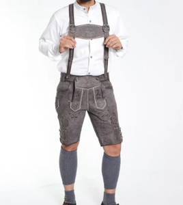 Trachten Short Lederhosen Classique Noir Pour Hommes Cuir de Haute Qualité pour hommes - Product Image 1