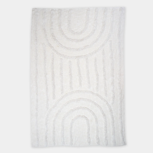 Jetés en coton imprimé et tufté - Tissage jacquard moderne et écologique, doux et élégant pour la décoration intérieure - Product Image 2